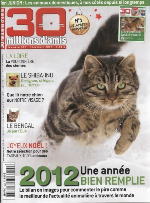 Livrenpoche : 30 millions d'amis n°302 : 2012 une année bien remplie - Collectif - Livre