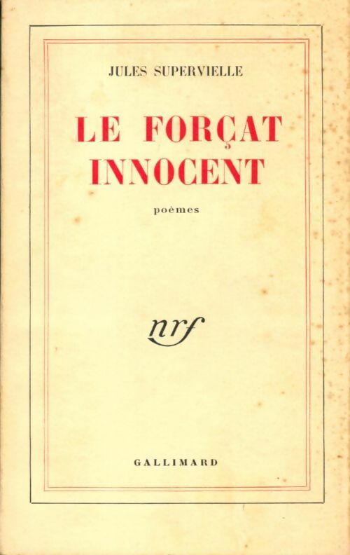 Livrenpoche : Le forçat innocent - Jules Supervielle - Livre