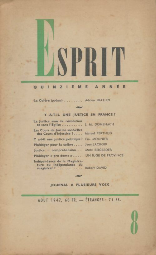 Livrenpoche : Esprit n°149 - Collectif - Livre