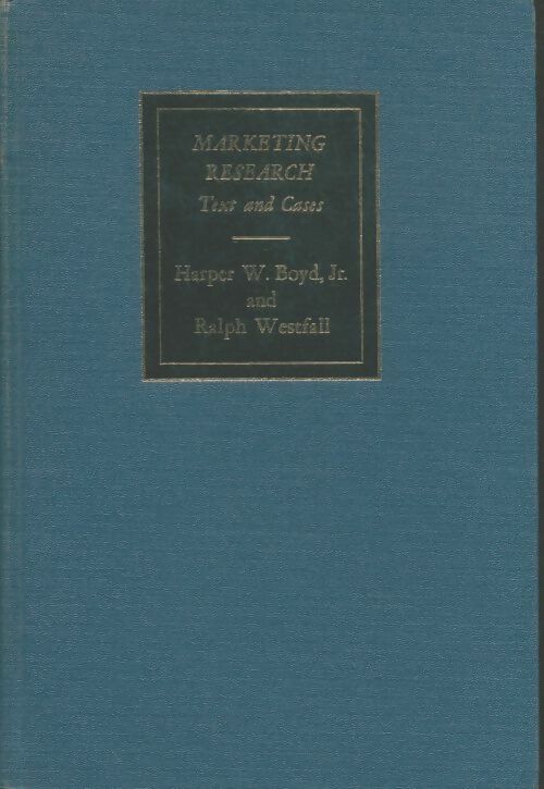 Livrenpoche : Marketing research - Ralph Westfall - Livre