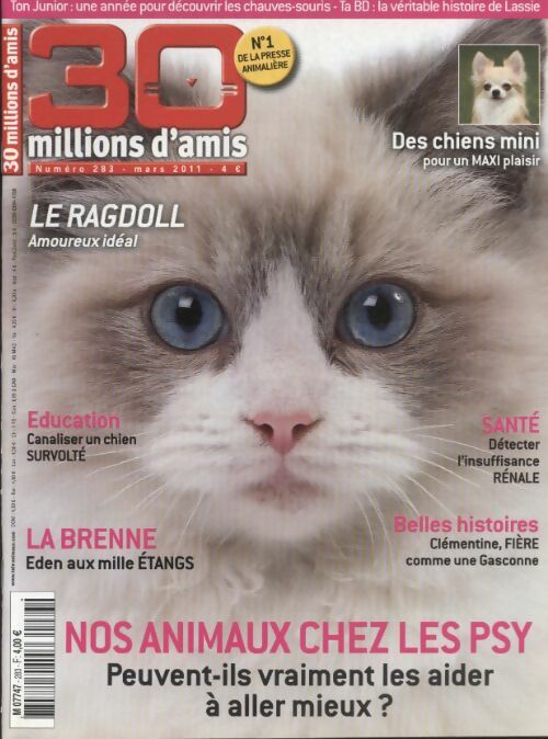 Livrenpoche : 30 millions d'amis n°283 : Nos animaux chez les psy - Collectif - Livre
