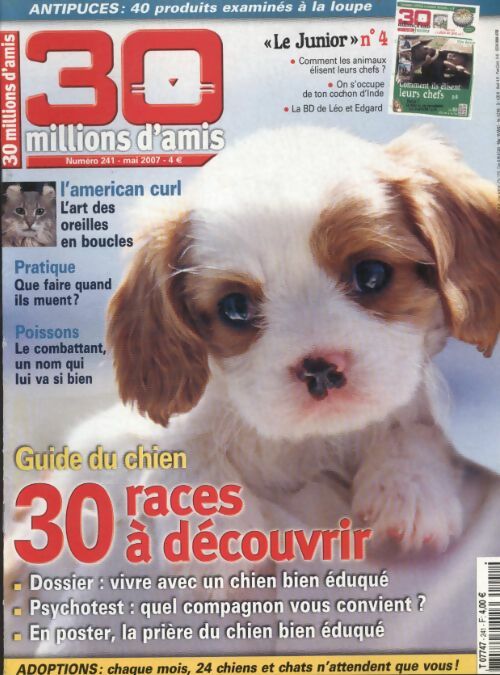 Livrenpoche : 30 millions d'amis n°241 : Guide du chien, 30 races à découvrir - Collectif - Livre