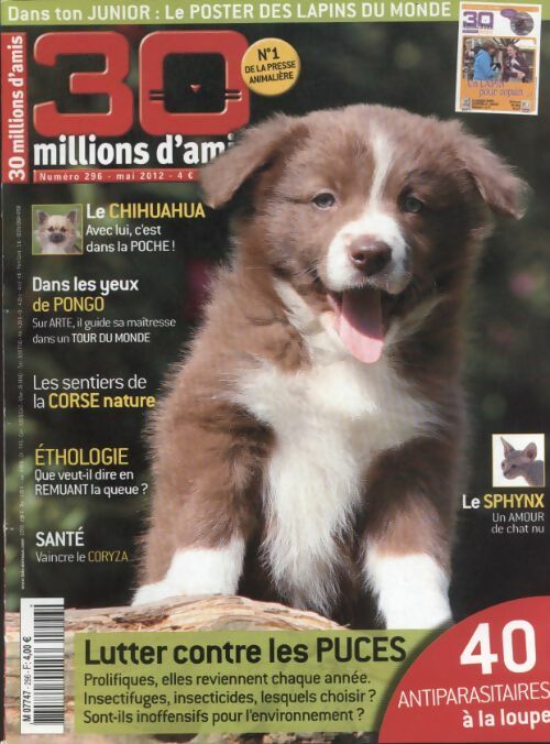 Livrenpoche : 30 millions d'amis n°296 : Lutter contre les puces - Collectif - Livre