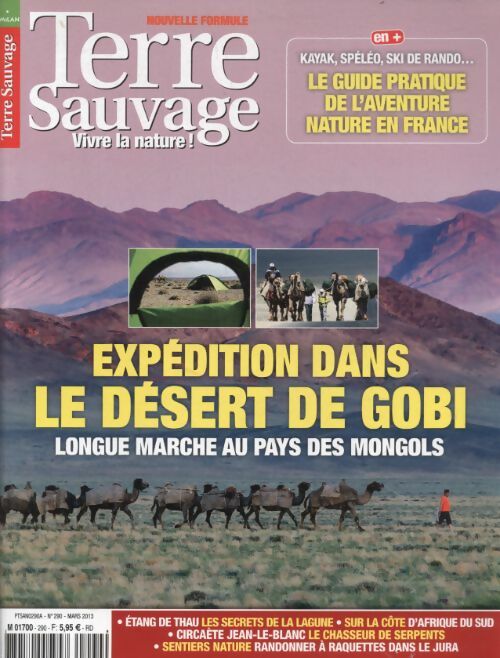 Livrenpoche : Terre sauvage n°290 : Expédition dans le désert de Gobi - Collectif - Livre