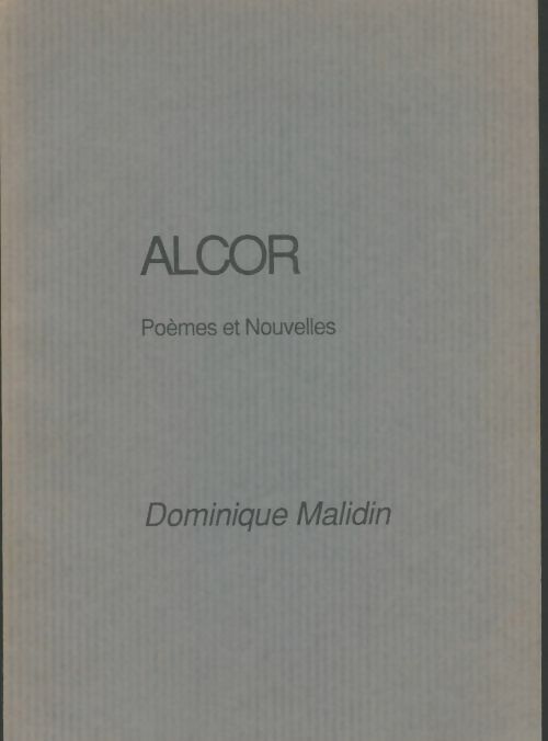 Livrenpoche : Alcor - Dominique Malidin - Livre