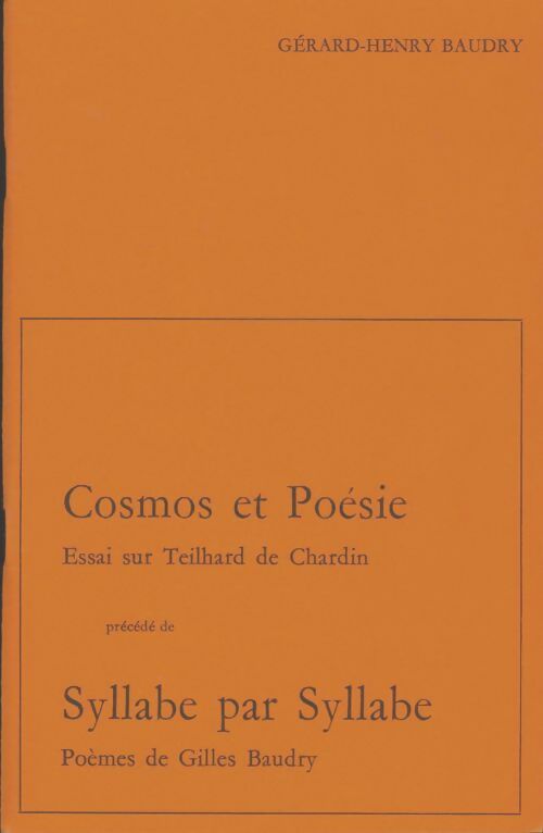 Livrenpoche : Cosmos et poésie - Gérard-Henry Baudry - Livre
