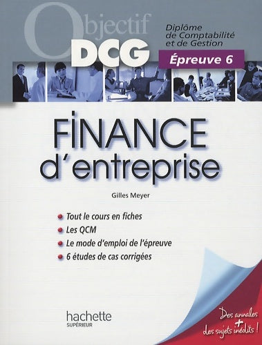 Livrenpoche : Objectif DCG - finance d'entreprise - Gilles Meyer - Livre
