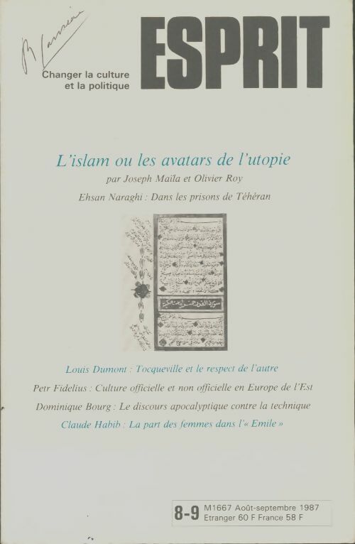 Livrenpoche : Esprit n°129-130 - Collectif - Livre