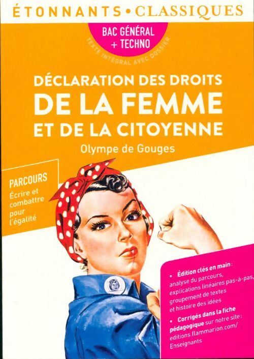 Livrenpoche : Déclaration des droits de la femme et de la citoyenne - Olympe De Gouges - Livre