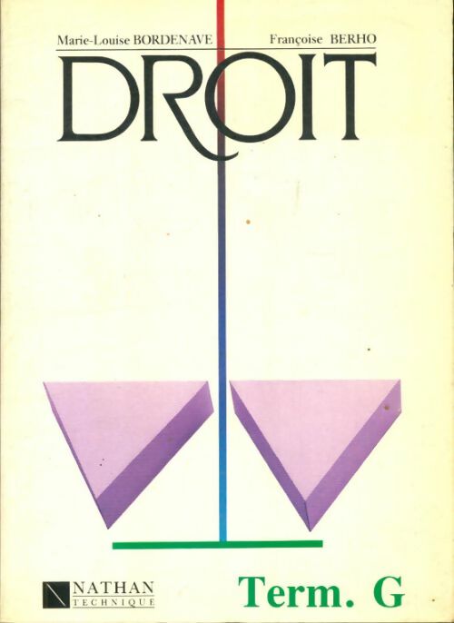 Droit : Term. G - Berho - Livre