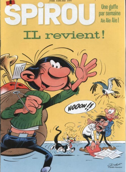 Livrenpoche : Spirou n°4382 : Une gaffe par semaine Aïe Aïe Aïe ! Il revient ! - Collectif - Livre