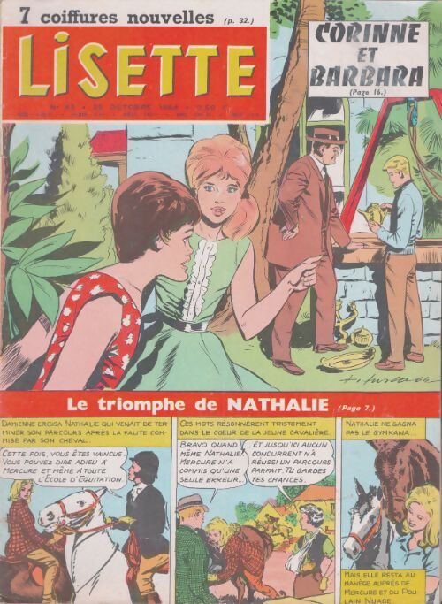 Livrenpoche : Lisette 1964 n°43 : Corinne et Barbara / Le triomphe de Nathalie - Collectif - Livre