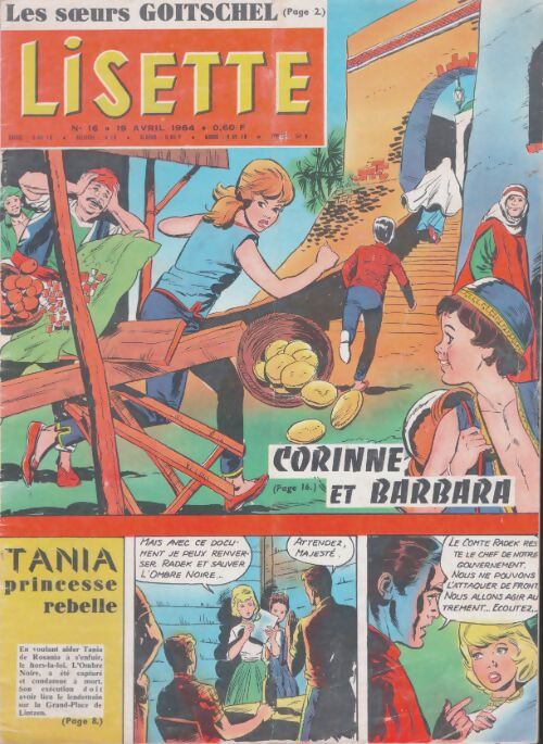 Livrenpoche : Lisette 1964 n°16 : Corinne et Barbara - Collectif - Livre