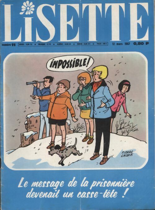 Livrenpoche : Lisette 1967 n°11 : Le message de la prisonnière devenait un casse-tête ! - Collectif - Livre