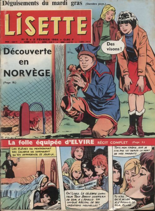 Livrenpoche : Lisette 1964 n°5 : La folle équipée d'Elvire - Collectif - Livre