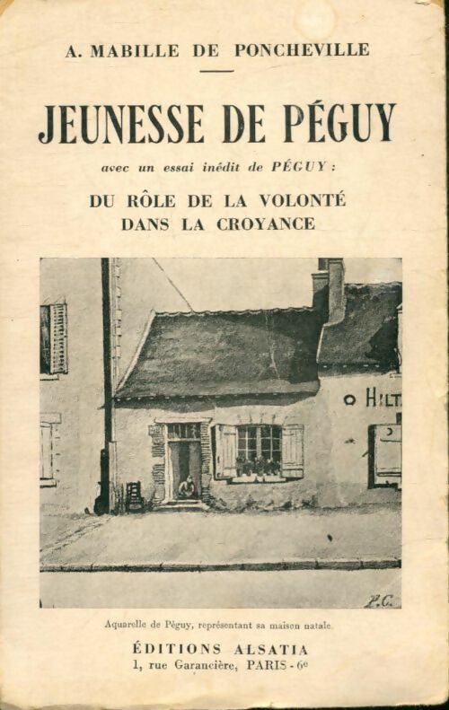 Livrenpoche : Jeunesse de Péguy - A. Mabille De Poncheville - Livre
