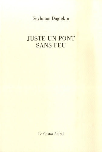 Livrenpoche : Juste un pont sans feu - Seyhmus Dagtekin - Livre