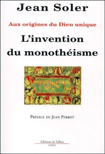Livrenpoche : L'invention du monothéisme - Jean Soler - Livre
