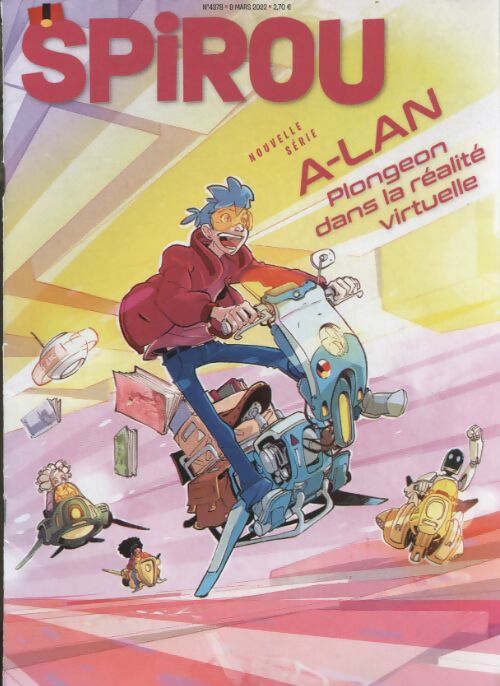 Livrenpoche : Spirou n°4378 : A-Lan, plongeon dans la réalité virtuelle - Collectif - Livre