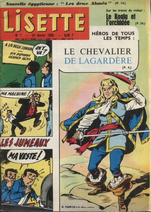 Livrenpoche : Lisette 1965 n°7 : Le chevalier de Lagardère - Collectif - Livre