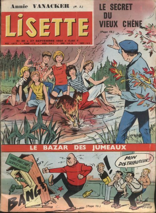 Livrenpoche : Lisette 1964 n°39 : Le secret du vieux chêne - Collectif - Livre