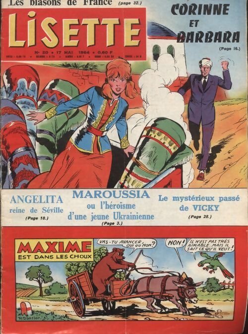 Livrenpoche : Lisette 1964 n°20 : Maroussia ou l'héroïsme d'une jeune Ukrainienne - Collectif - Livre