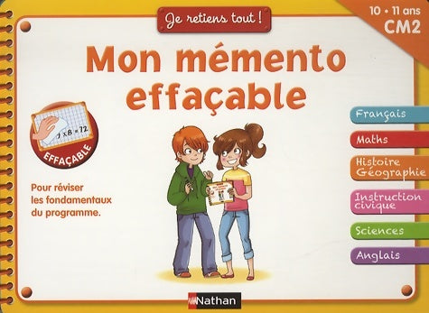 Livrenpoche : Mon mémento effaçable CM2 - Collectif - Livre