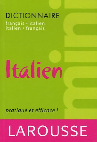 Livrenpoche : Mini francais-italien - Larousse - Livre