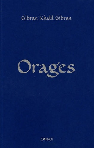 Livrenpoche : Orages - Khalil Gibran - Livre
