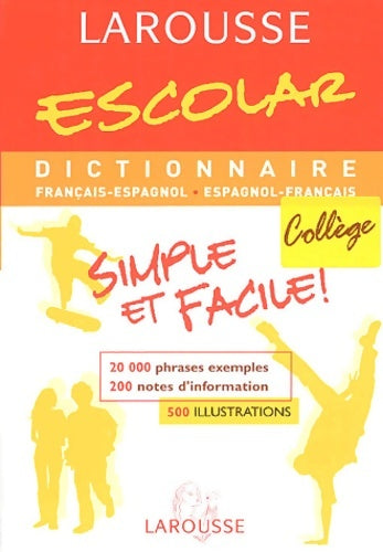 Livrenpoche : Escolar français/espagnol - Larousse - Livre