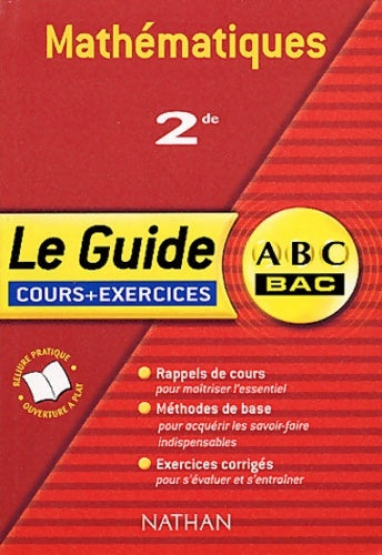 Livrenpoche : Abc du bac : Mathématiques Seconde - Jean-Luc Dianoux - Livre