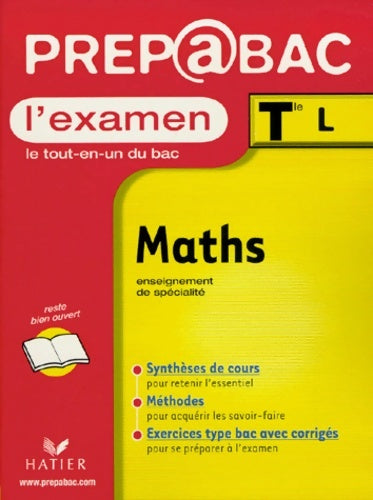 Livrenpoche : Prep@bac l'examen - mathématiques Terminale l arcom - René Merckhoffer - Livre
