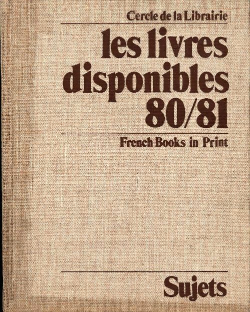 Livrenpoche : Les livres disponibles 80/81. Sujets - Collectif - Livre