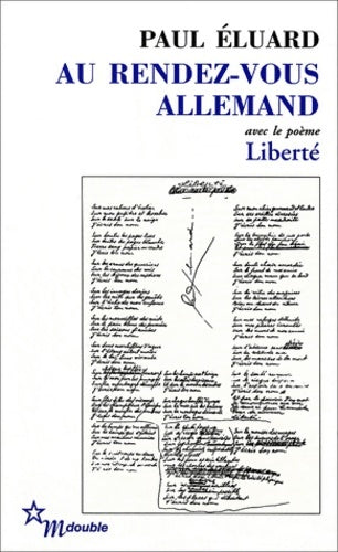 Au rendez-vous allemand - Paul Eluard - Livre