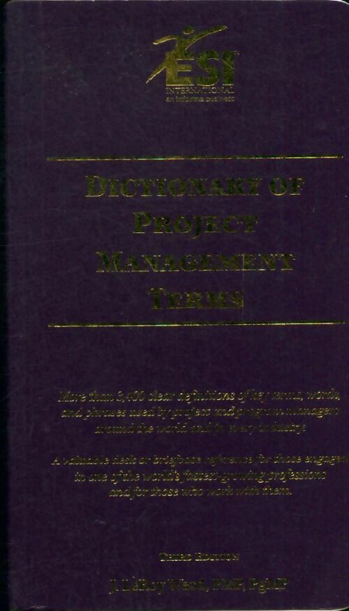 Livrenpoche : Dictionary of project management terms - J. Leroy Ward - Livre