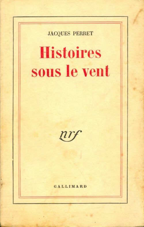 Livrenpoche : Histoires sous le vent - Jacques Perret - Livre