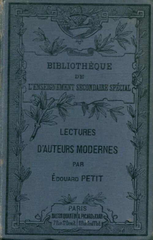 Livrenpoche : Lectures d'auteurs modernes par Edouard Petit - Edouard Petit - Livre