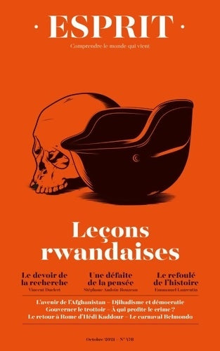 Livrenpoche : Esprit - leçons rwandaises : Octobre 2021 - Collectif - Livre