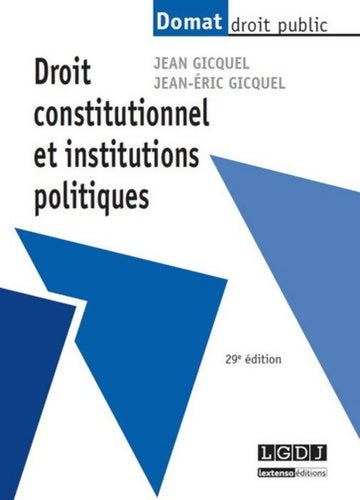 Livrenpoche : Droit constitutionnel et institutions politiques - Jean Gicquel - Livre