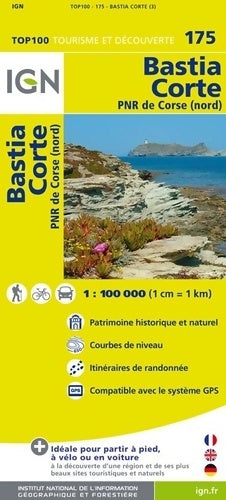 Livrenpoche : Top100175 bastia/corte 1/100. 0000 - Ign - Livre