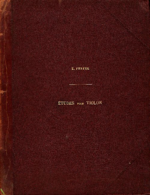 Livrenpoche : Etudes pour violon - E. Pestel - Livre