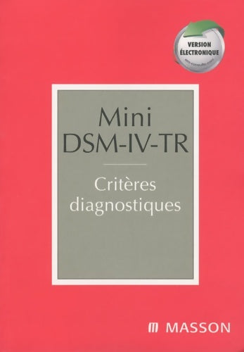 Livrenpoche : Mini DSM-IV-TR. Critères diagnostiques - Collectif - Livre