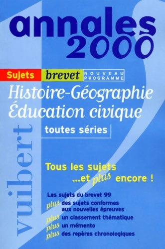 Livrenpoche : Histoire-géographie. éducation civique toutes séries brevet corrigés numéro 6 - Collectif - Livre