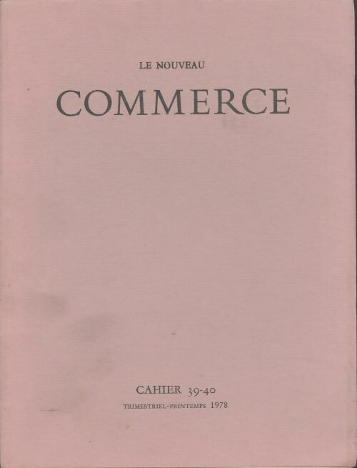 Livrenpoche : Le nouveau commerce n°39-40 - Collectif - Livre