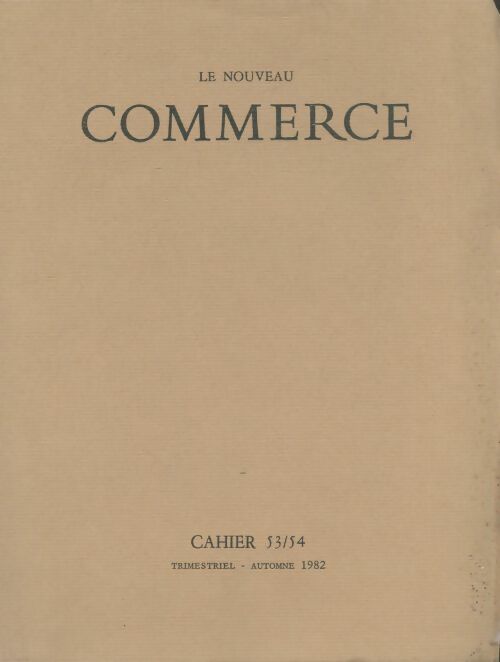Livrenpoche : Le nouveau commerce n°53-54 - Collectif - Livre