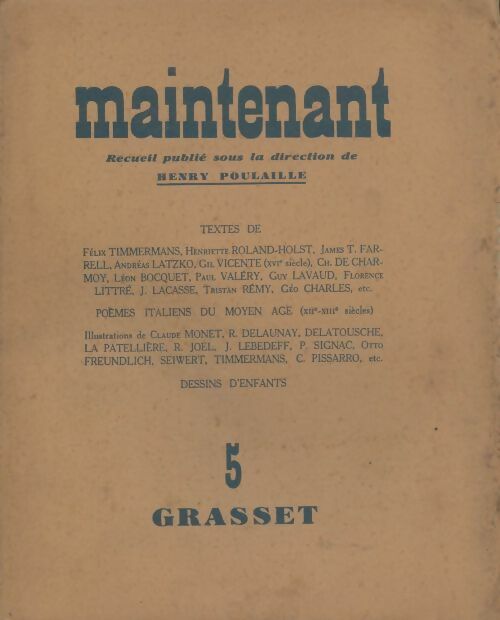 Livrenpoche : Maintenant n°5 - Collectif - Livre