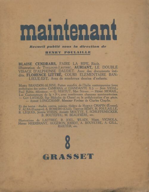 Livrenpoche : Maintenant n°8 - Collectif - Livre