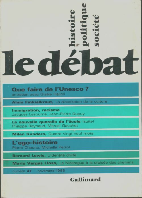 Livrenpoche : Le débat n°37 - Collectif - Livre