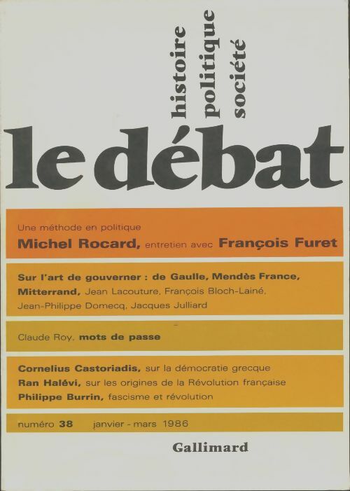 Livrenpoche : Le débat n°38 - Collectif - Livre