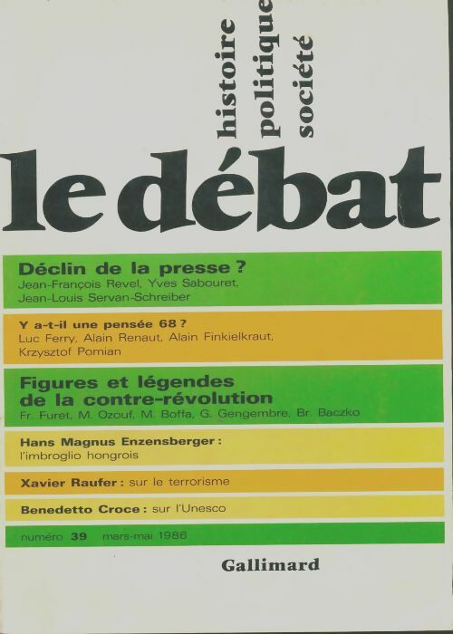 Livrenpoche : Le débat n°39 - Collectif - Livre